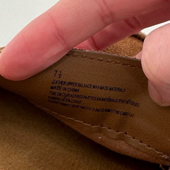 Womens suede flats size 7.5 brown penny loafers 
vintage y2k - Picture 13 of 14